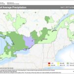 Moisture received during Ontario's growing season in 2017 showed normal to above normal precipitation in western parts of the province while south-central areas were very wet. Graphic: Agriculture and Agri-Food Canada