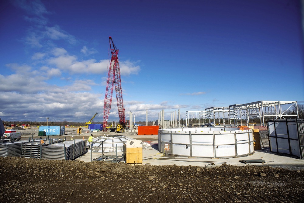 The Feihe plant is a hive of construction with an expected start in production in 2019.