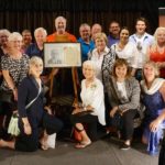 Descendants of inductee James J. Morrison.