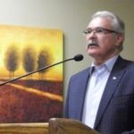 Agriculture Minister Gerry Ritz, shown here speaking in Saskatoon in March, said he doesn’t entertain the idea of expanding U.S. access to Canada’s dairy market. (Agriculture and Agri-Food Canada photo)
