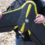 The eBee Ag unit is lightweight (roughly 750 g) but can follow a detailed flight plan without remote controls. (Ralph Pearce photo)