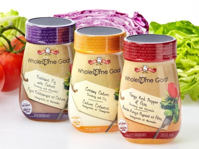 Woolwich Dairy began marketing goat cheese-based salad dressings in 2011. (WoolwichDairy.com)
