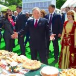 Kazakh President Nursultan Nazarbayev, shown here Sunday at Day of Unity celebrations in Astana, announced a cabinet shuffle Friday in response to rare public protests against farmland ownership reforms. (Akorda.kz)