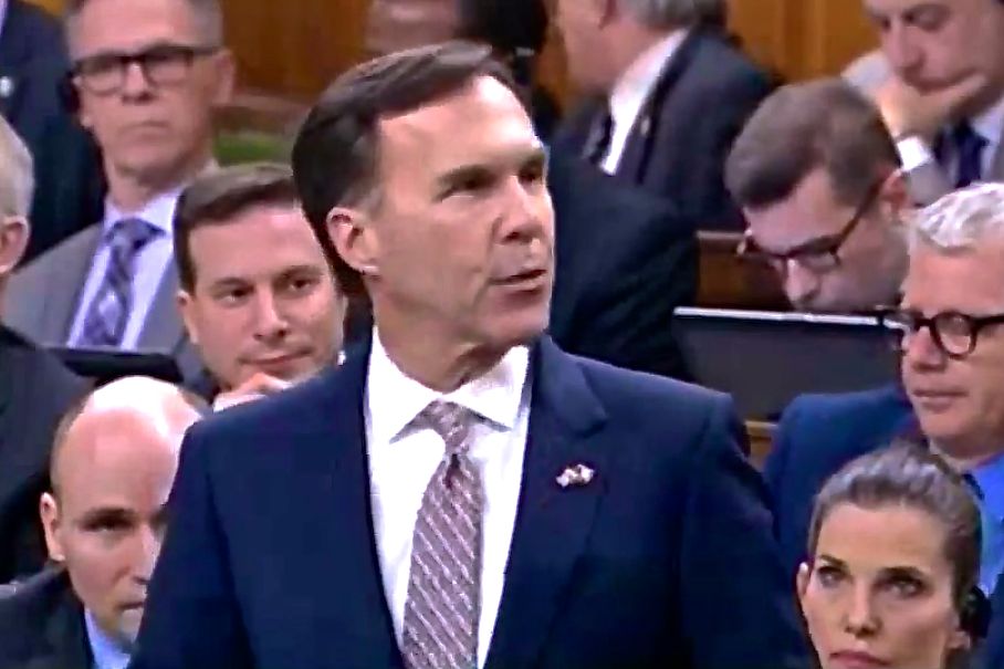 Federal Finance Minister Bill Morneau in the House of Commons March 22. (Budget.gc.ca via YouTube)
