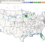 CocoRaHS’ precipitation map of the U.S. for the 24 hours ending at 7 a.m. June 12. (Cocorahs.org)