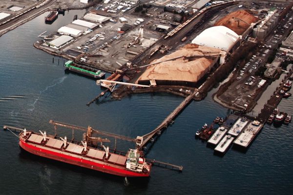 Fibreco’s terminal at Port Metro Vancouver. (Fibreco.com)
