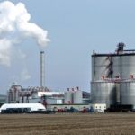 The Big River Resources ethanol plant at West Burlington, Iowa, about 120 km southwest of Davenport. (Steven Vaughn photo courtesy ARS/USDA)
