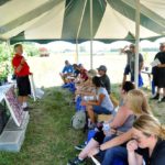 Dave Bilyea talks to a group about herbicide-resistant weeds at the recent Southwest Diagnostic Days.