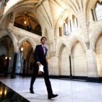 Prime Minister Justin Trudeau arrives to deliver a statement before the start of a Liberal caucus meeting on Parliament Hill in Ottawa, June 1, 2016.