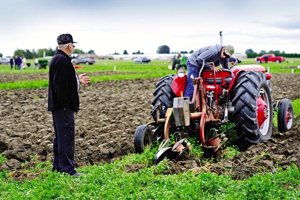 There’s always lots of help and advice to go around at a plowing competition.