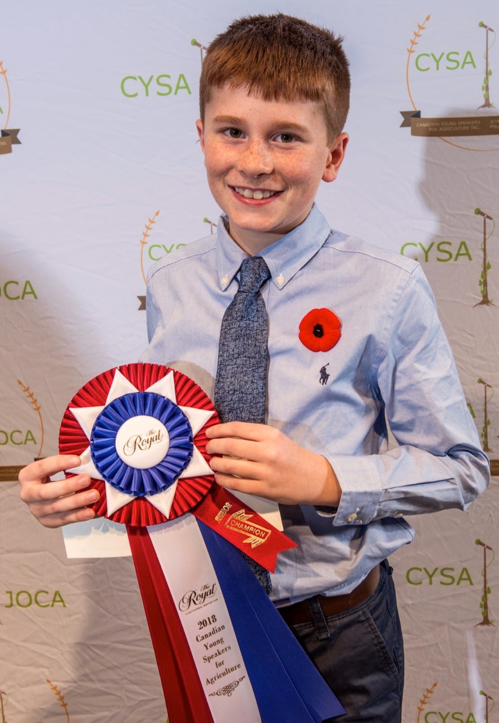 Nate Caughill was the junior winner at the recent Canadian Young Speakers for Agriculture competition at the Royal Agricultural Winter Fair.