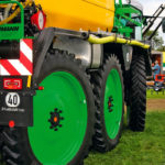 Six-wheel drive, four-wheel steering handles the load.