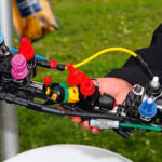 Options for the nozzles include two or four unit, electronically selectable banks, or multi-nozzle manually selected units.