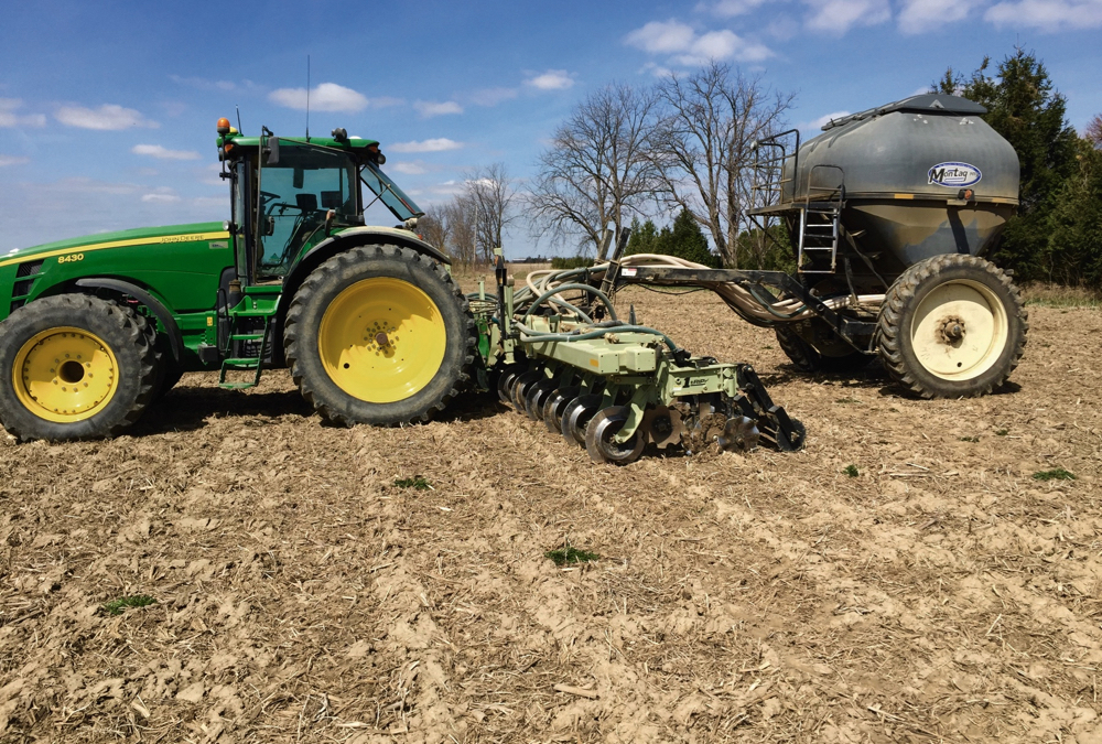 Mark Richards has been innovative in using strip tillage in vegetable crops. 