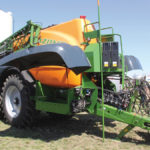 The largest model of Amazone pull-type sprayers is UX11200, with a 12,000-litre tank to maximize acres covered in a day.