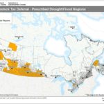 Agriculture and Agri-Food Canada’s final map of designated areas for the livestock tax deferral provision for the 2018 tax year, as of Jan. 30, 2019. (Agr.gc.ca)