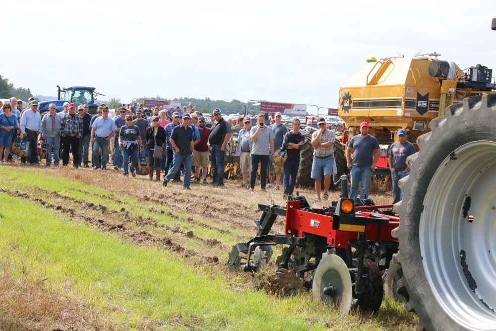 Equipment demonstrations are popular, such as this one at last year’s Canada’s Outdoor Farm Show.
