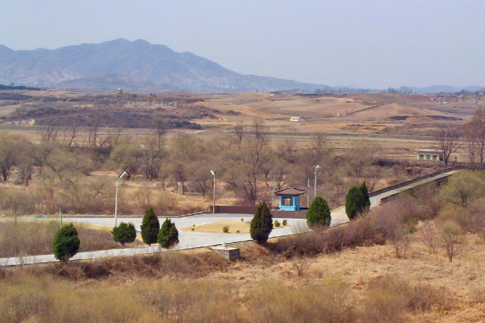 A view of the “Bridge of No Return” from the South Korean side of the DMZ between North and South Korea. (Bob Hilscher/iStock/Getty Images)
