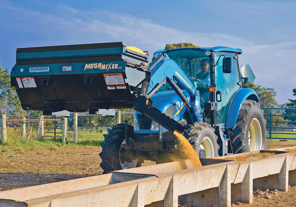 The Danuser MegaMixer handles grain and a lot more, including gravel and bedding.