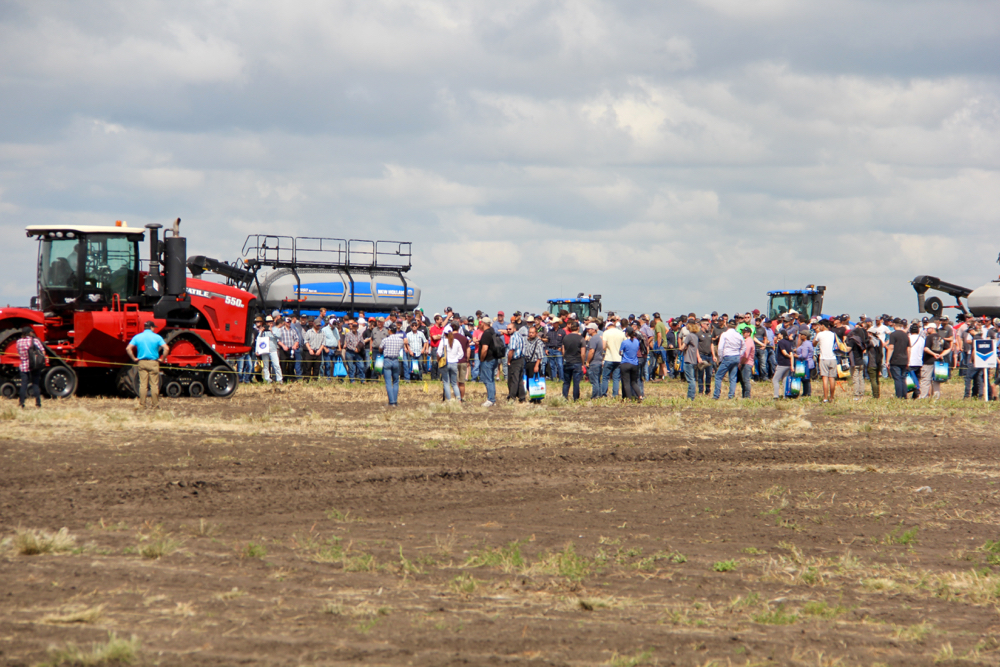 Ag in Motion attendees take in the popular demonstration area at Ag in Motion 2019. Photo: Greg Berg