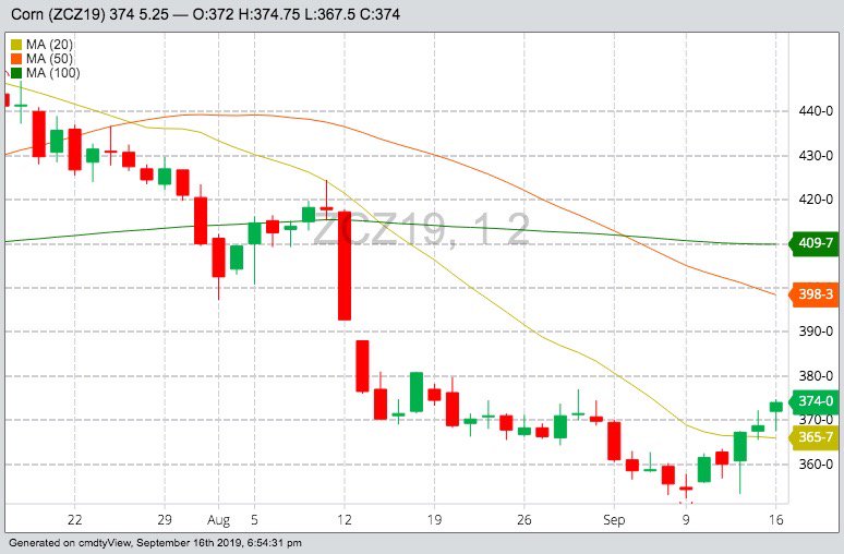 U.S. grains: Corn firms as oil rally offsets Midwest weather