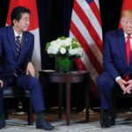 U.S. President Donald Trump holds a bilateral meeting with Japan’s Prime Minister Shinzo Abe on the sidelines of the 74th session of the United Nations General Assembly in New York City on Sept. 25, 2019. (Photo: Reuters/Jonathan Ernst)