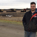 Timo Brielmann says this year's harvest in northwestern Ontario has been muddy and wet.