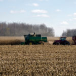 Slowly but surely corn is getting harvested in Ontario.