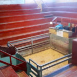 One of the smaller rings used for smaller livestock at the Hoards Station sale barn.