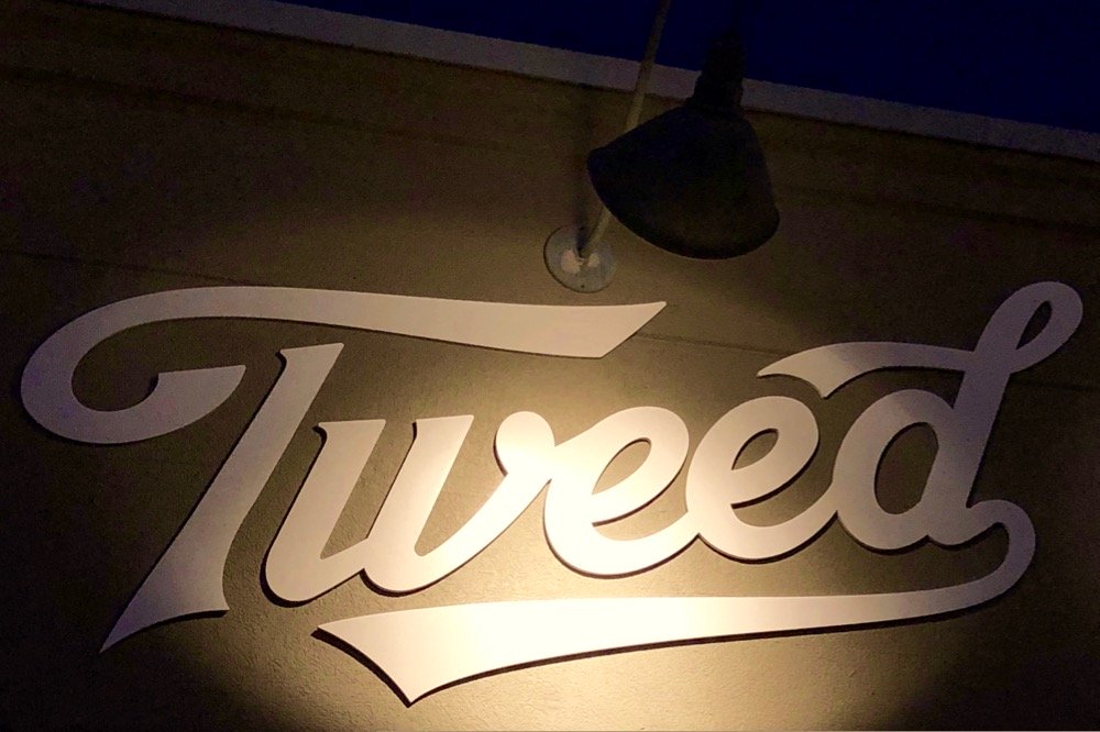 Signage on a Tweed retail outlet in Winnipeg. (Dave Bedard photo)
