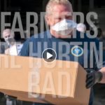 Premier Ford is depicted in the recent Grain Farmers of Ontario video looking for more government funding.