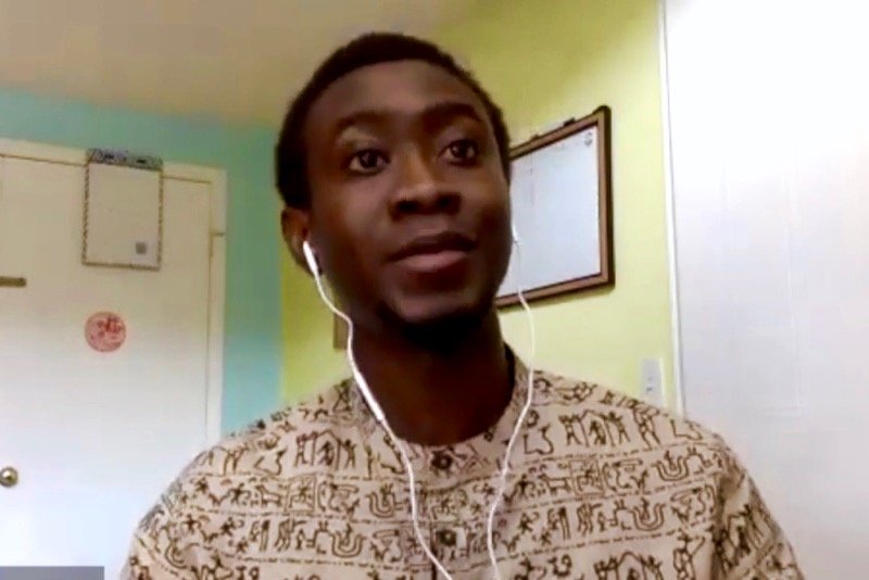 University of Guelph PhD student Abdul-Rahim Abdulai explained ways in which the pandemic has served as a disruptor in the dynamic of rural communities. (Arrell Food Institute video screengrab via YouTube)
