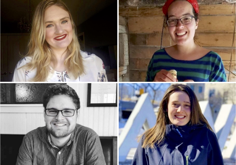 Clockwise from left: Alexis Kuper, Emily Kyle, Sarah Kiar, and Patrick Verkley.