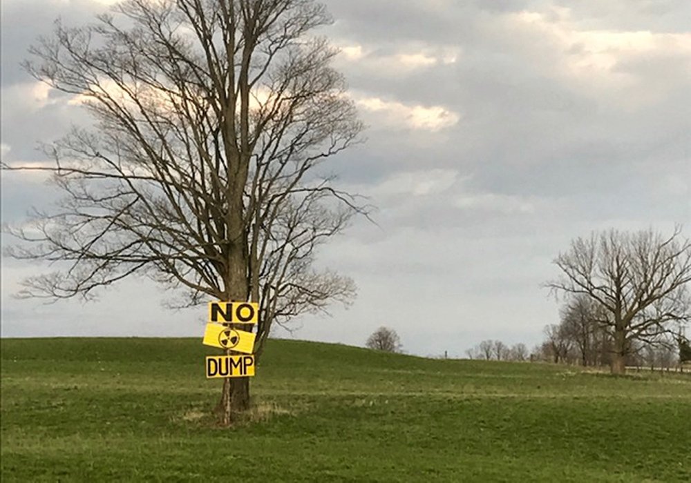 A proposal to use Bruce County farmland as a deep repository for spent nuclear fuel bundles has some area farmers worried. Signs have been created to lobby against the plan.