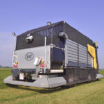 The Lely Exos roams fields harvesting fresh forage and taking it back to a barn for feeding.