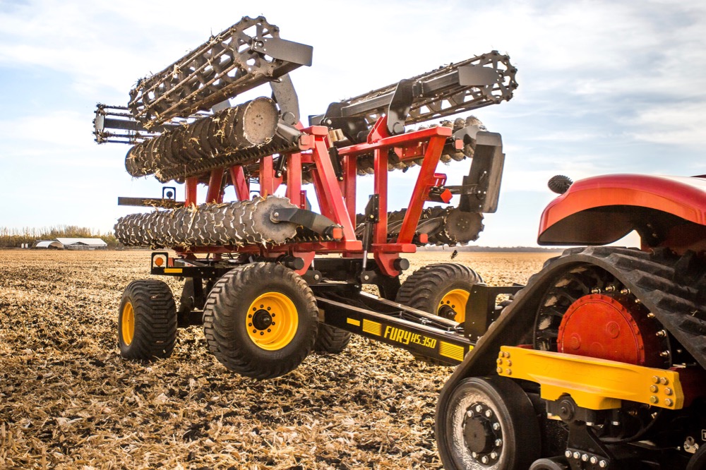 Versatile’s Fury high-speed compact disc in transport mode. (Versatile-ag.com)
