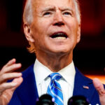 U.S. President-elect Joe Biden delivers a pre-Thanksgiving speech at his transition headquarters in Wilmington, Delaware, Nov. 25, 2020.