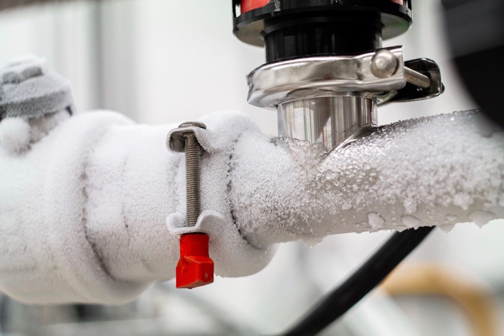 File photo of a liquid nitrogen pipe in a laboratory setting. (Octavian Lazar/iStock/Getty Images)
