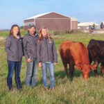 Jeff and Denise Byers, right, and their family, including daughters Bianca (shown) and Leslie and son Alex, have a growing direct-to-consumer business on their beef farm.