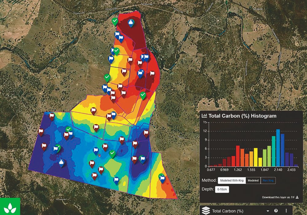 Soil sampling data are the foundation of FarmLab’s carbon sequestration ambitions.