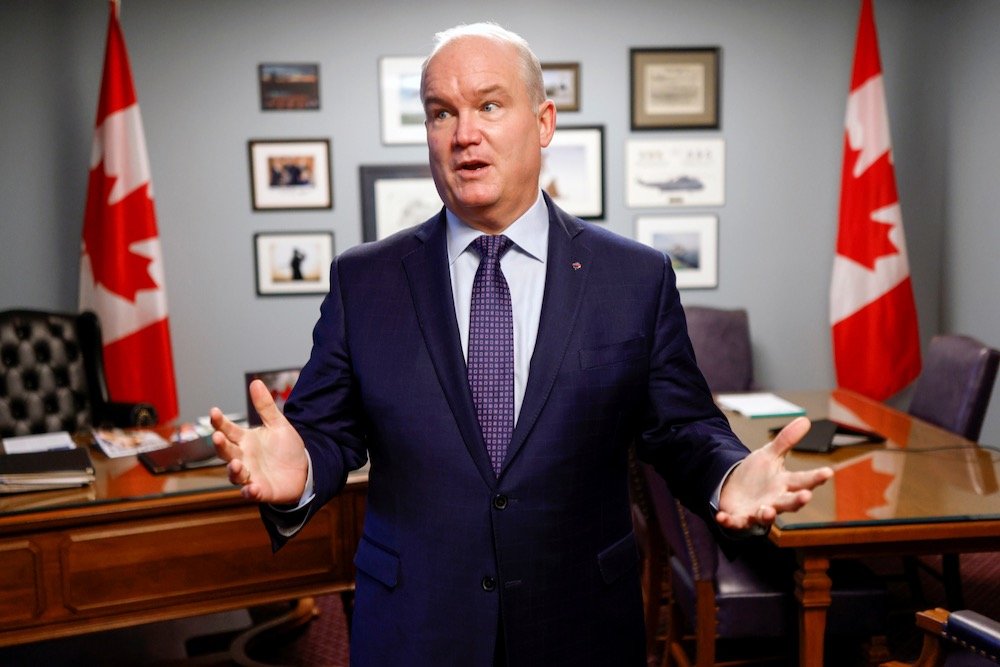 Conservative Party leader Erin O’Toole speaks at Parliament Hill in Ottawa on Nov. 19, 2020. (File photo: Reuters/Blair Gable)
