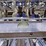 Ultraviolet light is widely used in food sanitation because it can be tuned to inactivate microbes without damaging food, such as the fresh cucumber in this test.