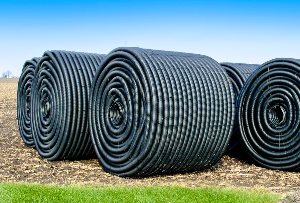 Drainage tile has been in high demand in Ontario. 