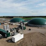 The infrastructure needed to scrub methane gas produced by the digester is installed at the Stanton dairy farm near Ilderton.