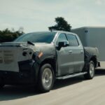 Technology updates on the 2022 GMC Sierra 1500 pickup, due to be released this fall, are expected to include a new version of Super Cruise, a hands-free driving feature for use on “divided and compatible” highways. (Media.gm.ca)