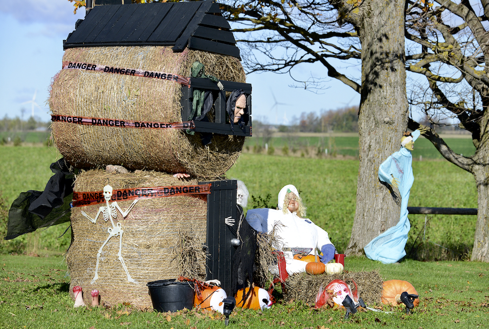 The spooky spirit of the bale trail can be found at stop 38.