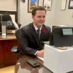 After denying he had a drinking problem, Devin Dreeshen drew more criticism for posting this picture on social media. Critics said perching his iPad on a drinks cooler wasn’t amusing and others pointed to what appears to be a wine bottle under the desk on the right-hand side of the photo. Dreeshen resigned as ag minister Nov. 5. Photo: Twitter
