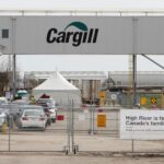 File photo outside Cargill’s beef slaughter and packing plant at High River, Alta. on May 6, 2020. (Photo: Reuters/Todd Korol)