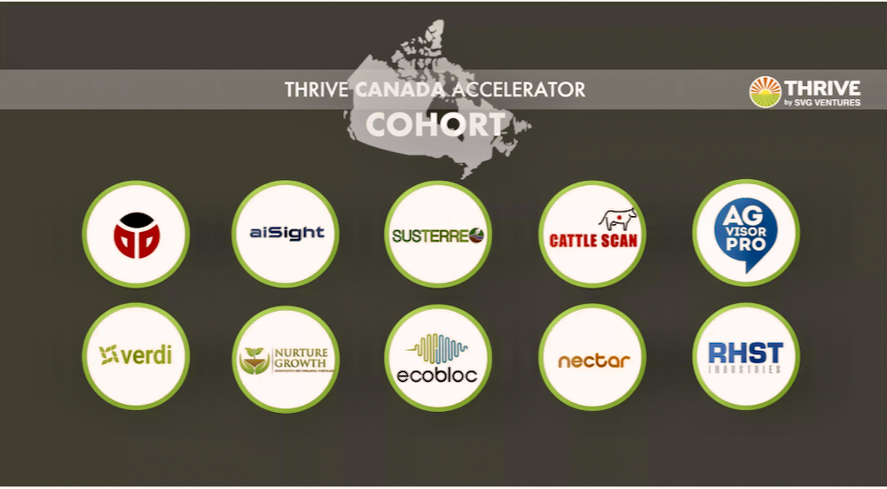 10 agri-food start-ups, including four from Ontario, are participants in the first Canadian cohort of THRIVE by SVG Ventures.