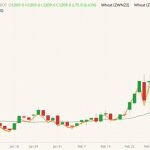 CBOT May 2022 wheat (candlesticks) with 20-day moving average (dark green line) and CBOT July 2022 and September 2022 wheat (yellow and orange lines). (Barchart)